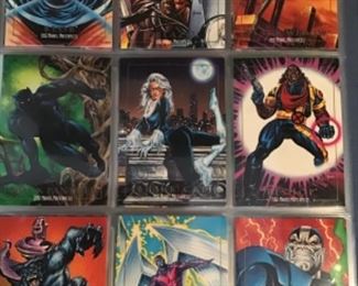 Marvel super hero trading cards