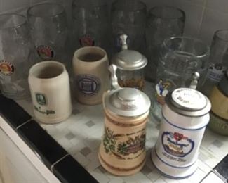 German beer steins