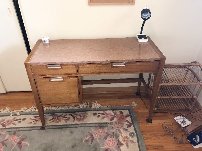 1 of 2 Mid Century Modern Desk by Basic Witz furniture