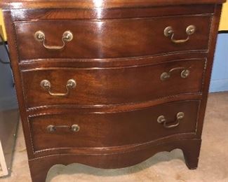 Mahogany Antique 3 drawer dresser by Brandt Furniture of Character 