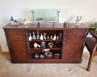 1 of 2 Vintage Mahogany Hutch by Imperial Furniture