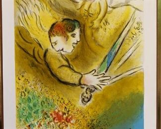 Signed Marc Chagall poster