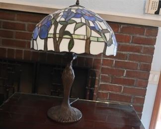 art glass lamp(as  is)