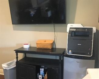 Rolling storage cabinet, Brother Printer, Whirlpool Fridge