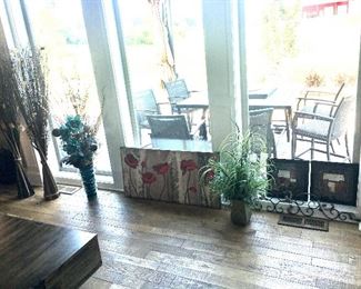 Floral arrangements, and wall art