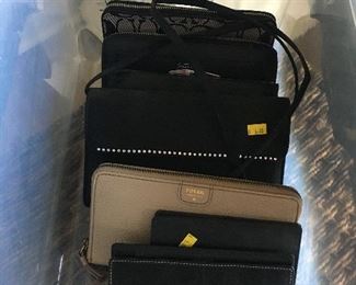 Fossil and Coach hand clutches