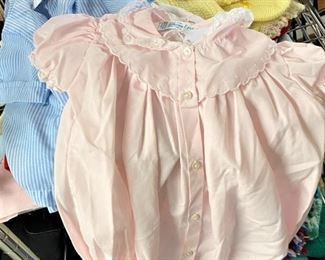 Vintage Childs Pink and Pinstripe Clothing