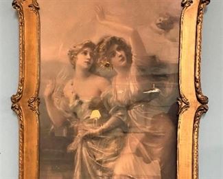 Framed Edouard Bisson Lithograph