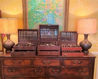 Francis I Sterling flatware, Princess Patricia Flatware, Art, lamps, sideboard…let’s design your life!