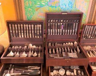 Let’s go all out….231 piece Francis I Flatware set with every piece you could ever use!