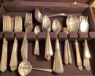 1926 Sterling Flatware…..”Princess Patricia”. It’s old, heavy and can be used everyday!