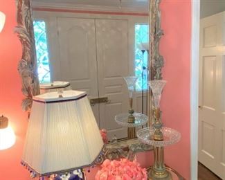 Fabulous carved wood gilt mirror….most of the gilt is gone and it’s even more amazing!