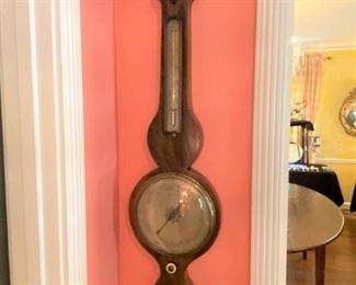 Antique English barometer