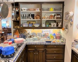 OMG….what a fun, full kitchen!
