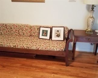 Country daybed and another one drawer stand