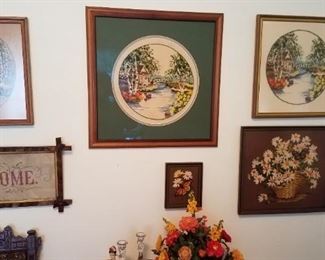 Part of a collection of Needlework Pictures