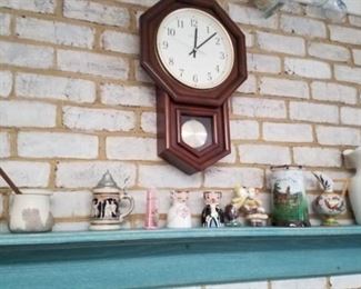 Clock and collectibles