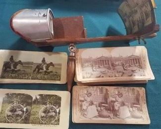 Stereoscope and cards