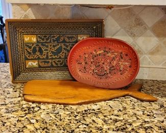 Wooden Trays and Decor