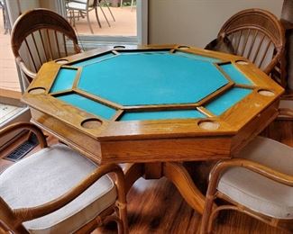 Game Table with Bumper Pool and Regular Table Top