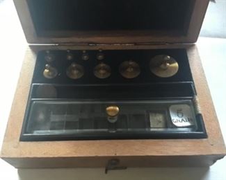 Vintage scale weights