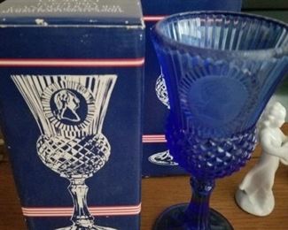Vintage Avon Presidential candle holders, goblets