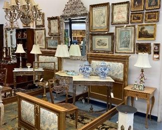 Pair of 19th century French twin beds.