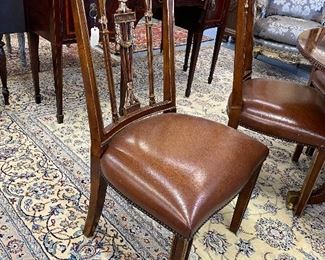 Theodore Alexander dining chair set of six.