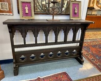 Gothic style console table