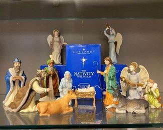 Nativity set by Coalport