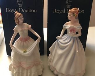 Royal Doulton figures w/ boxes
