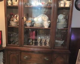 Federal style china cabinet