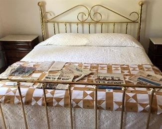 Brass king bed