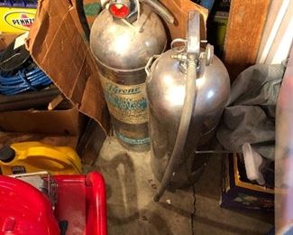 Vintage fire extinguishers