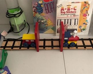 Adorable train bookends