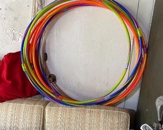 Brand new lighted hula hoops.