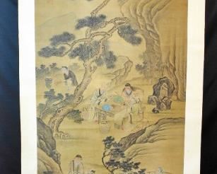 15TH. CENTURY, MING DYNASTY HANGING SCROLL PAINTING