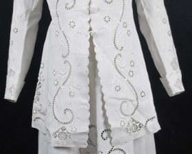 1908 CUTWORK WHITEWORK LINEN 3-PC WALKING SUIT