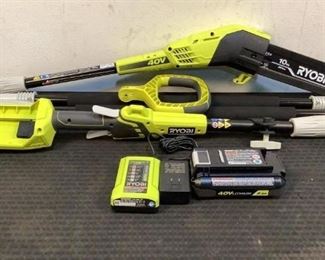 Located in: Chattanooga, TN
MFG Ryobi
Model RY40051
Ser# EU20465N180223
40V Cordless 10" Pole Saw
Tested- Works
Battery & Charger Included
Missing Lube Cap
Extends Up to 9.5ft
**Sold As Is Where Is**
