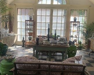 Solarium packed with home goods 
