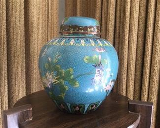 Chinese Cloissone Ginger Jar