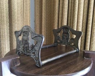 Art Nouveau Owl Book Ends