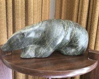 Carved Native Alaskan Bear - signed Edwin Noongwook  $250 (bids accepted)