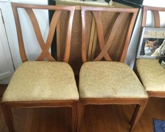 MCM Thomlinson "X" Back Chairs (6 side and 2 arm chairs)