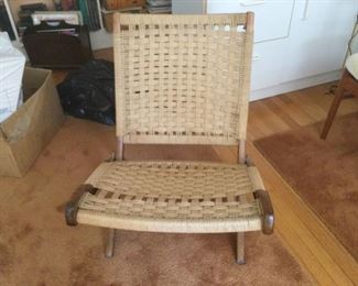 1960’s Hans Werner Style Folding Rope Chair