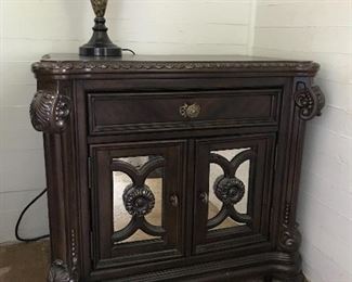 Like new nightstand with electric hookups and phone charger built in