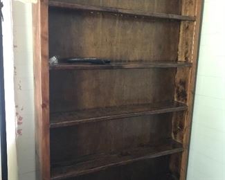 Tall solid hand built bookcase/shelves