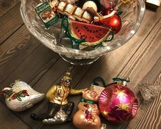 Glass Christmas ornaments 