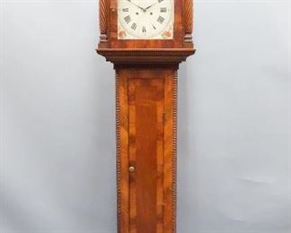 Antique Tall Case Grandfather Clock Moses Dawley Ohio
