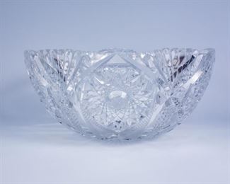 Antique ABP Cut Glass Large Bowl